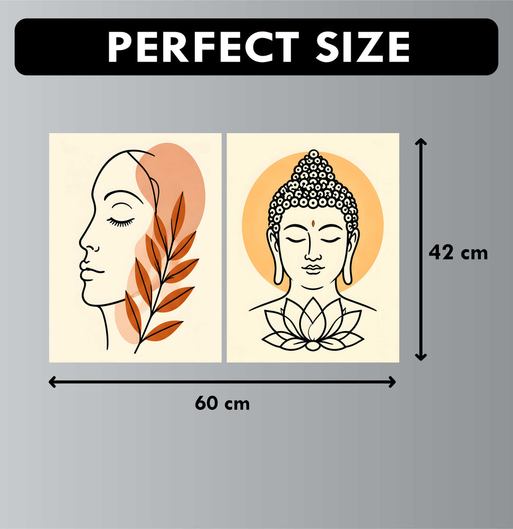 Wall Art Posters - Set of 4 - 12 x 8.5 Inch
