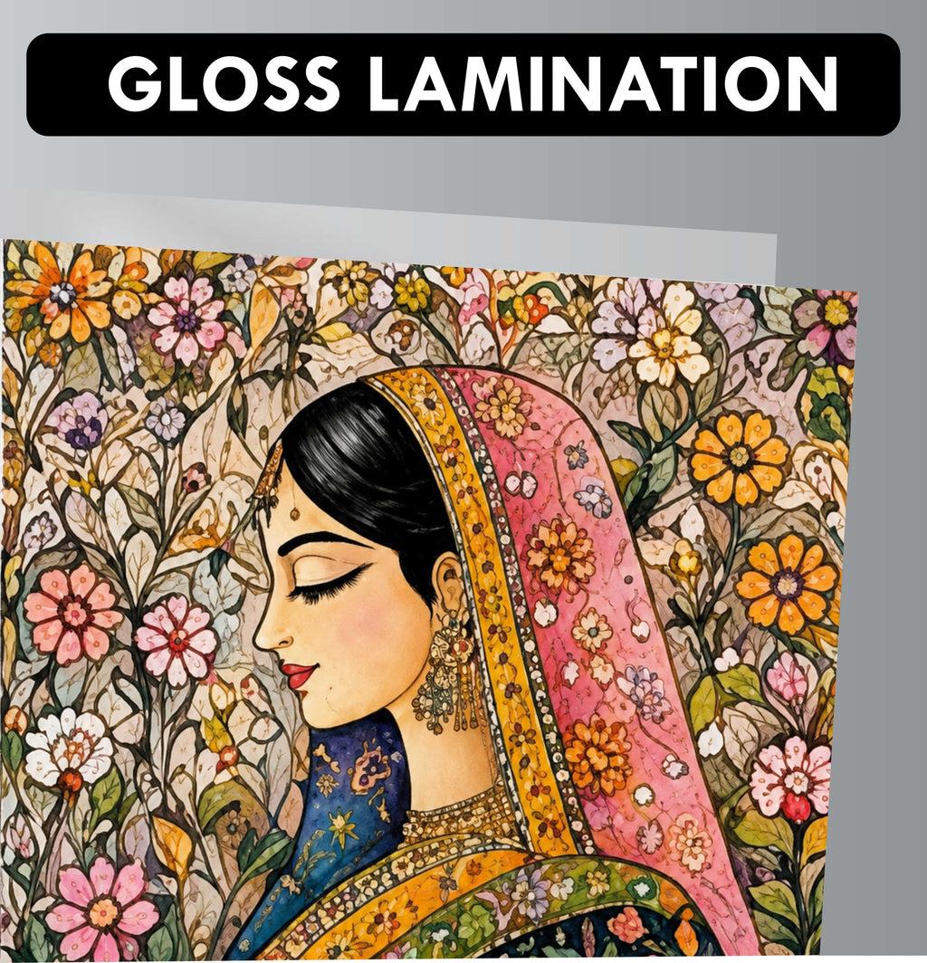 Madhubani Posters - Set of 4 - 12 x 8.5 Inch