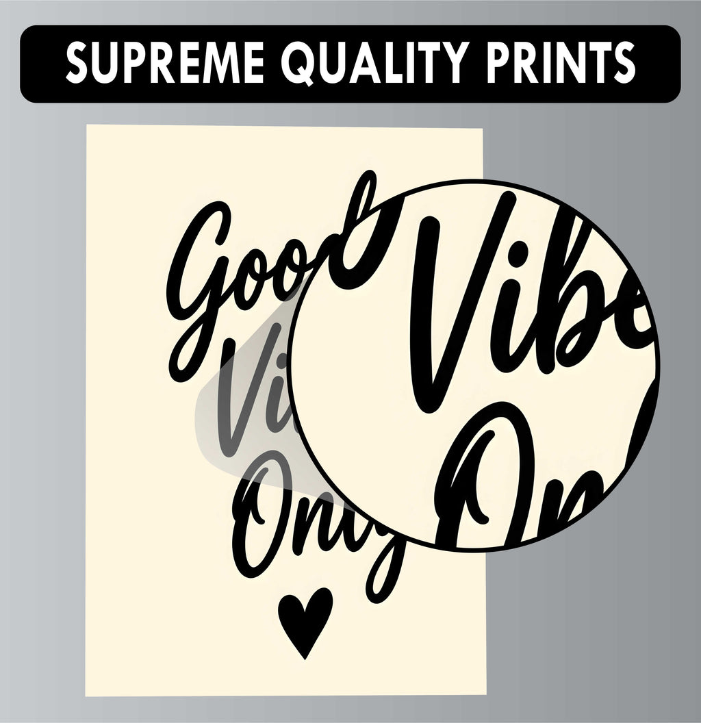 Wall Art Posters - Set of 4 - 12 x 8.5 Inch