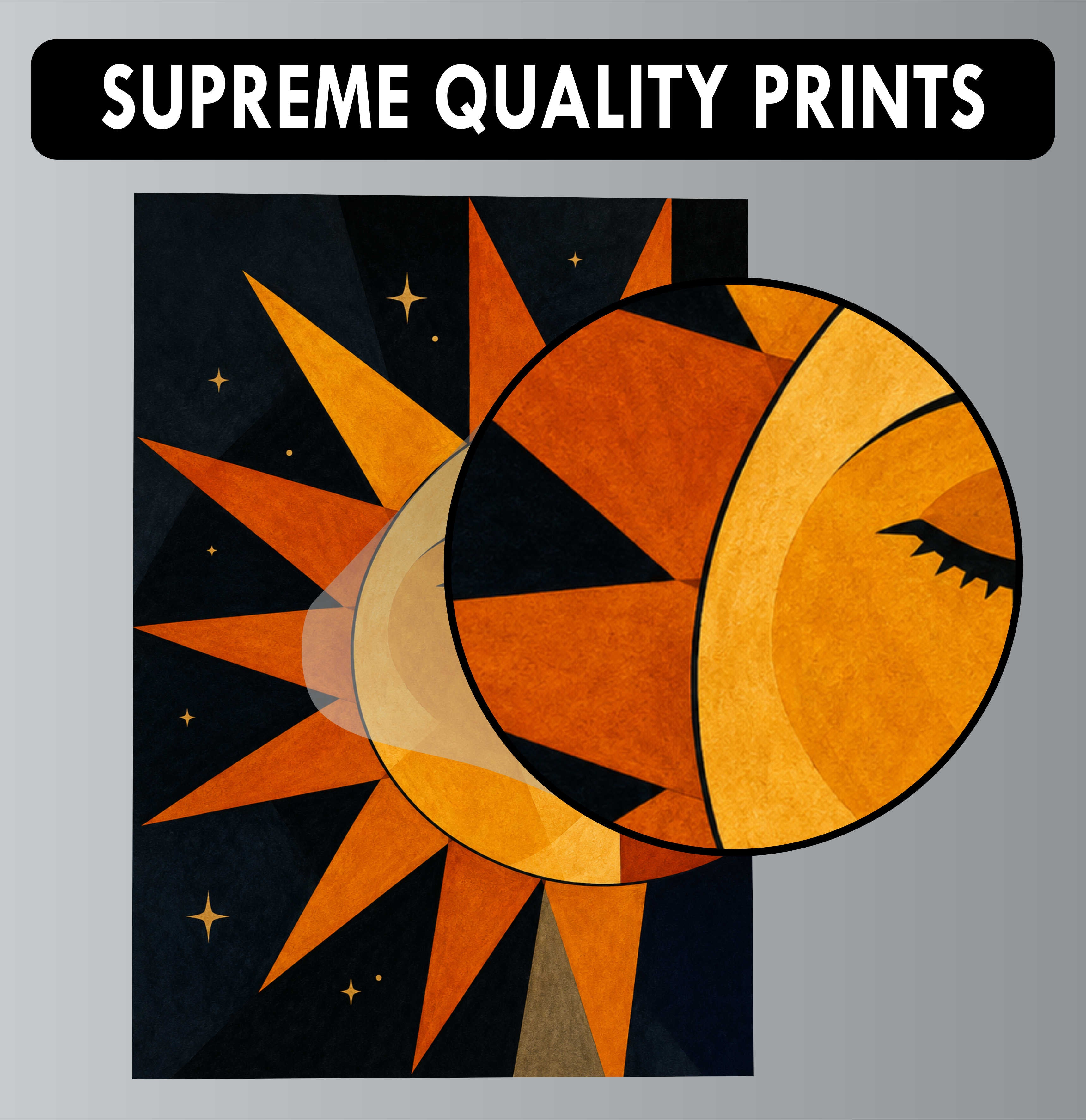 Abstract Posters - Set of 4 - 12 x 8.5 Inch