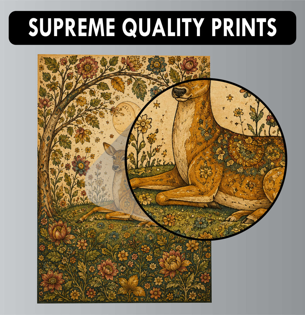 Madhubani Posters - Set of 4 - 12 x 8.5 Inch