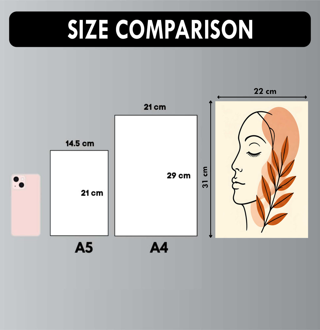 Wall Art Posters - Set of 4 - 12 x 8.5 Inch