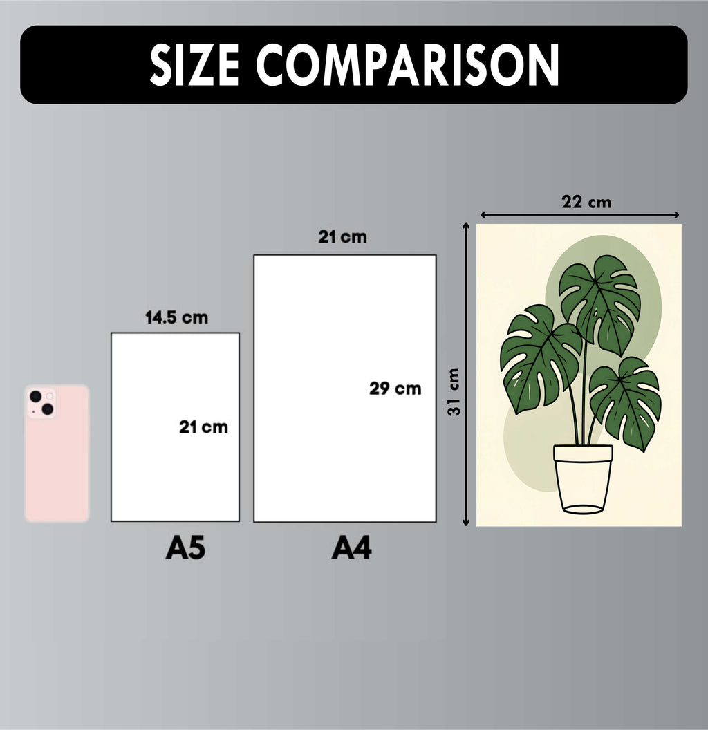 Wall Art Posters - Set of 4 - 12 x 8.5 Inch