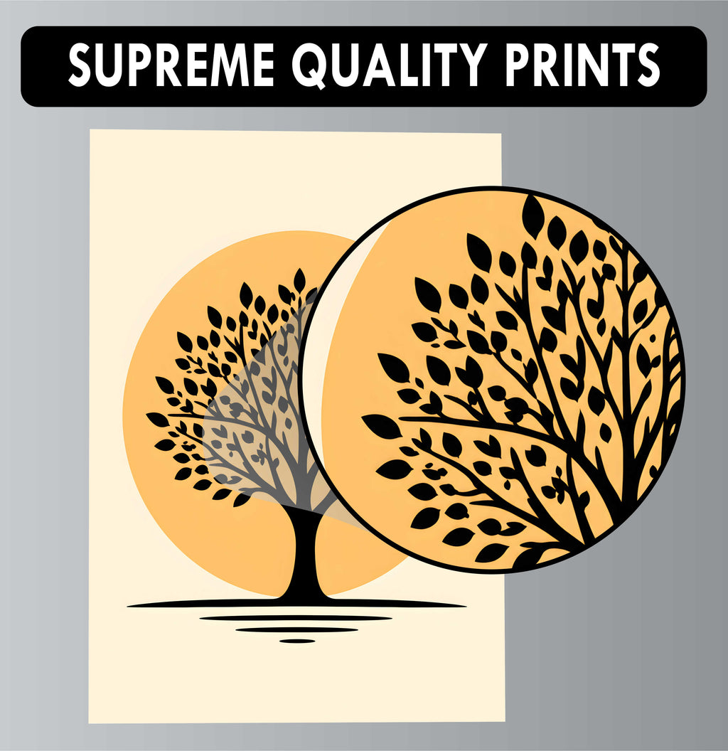 Wall Art Posters - Set of 4 - 12 x 8.5 Inch