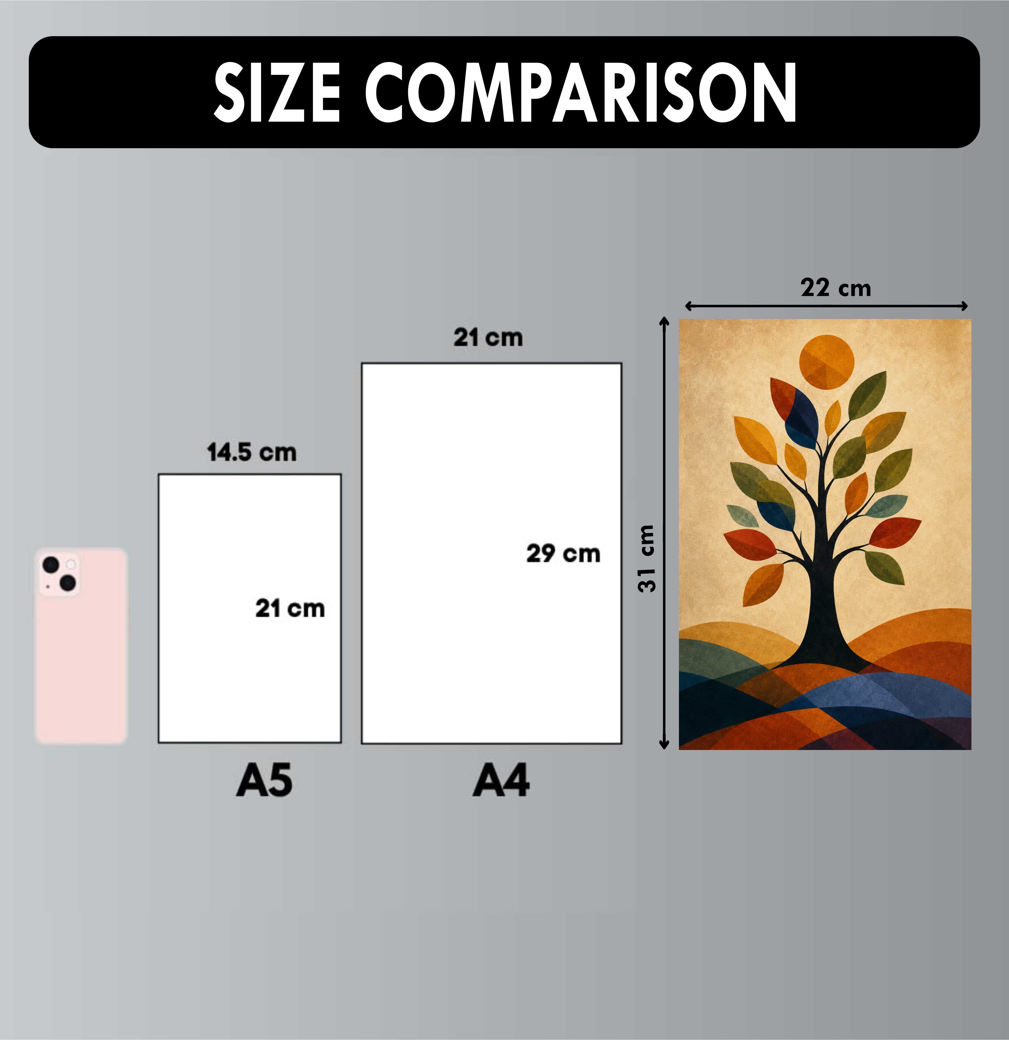 Abstract Posters - Set of 4 - 12 x 8.5 Inch