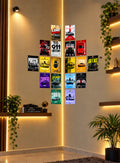 Car Posters - Set of 18 - 6 x 4 Inch