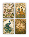 Madhubani Posters - Set of 4 - 12 x 8.5 Inch