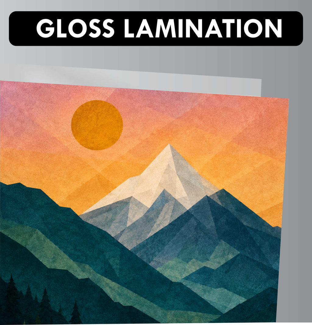 Abstract Posters - Set of 4- 12 x 8.5 Inch