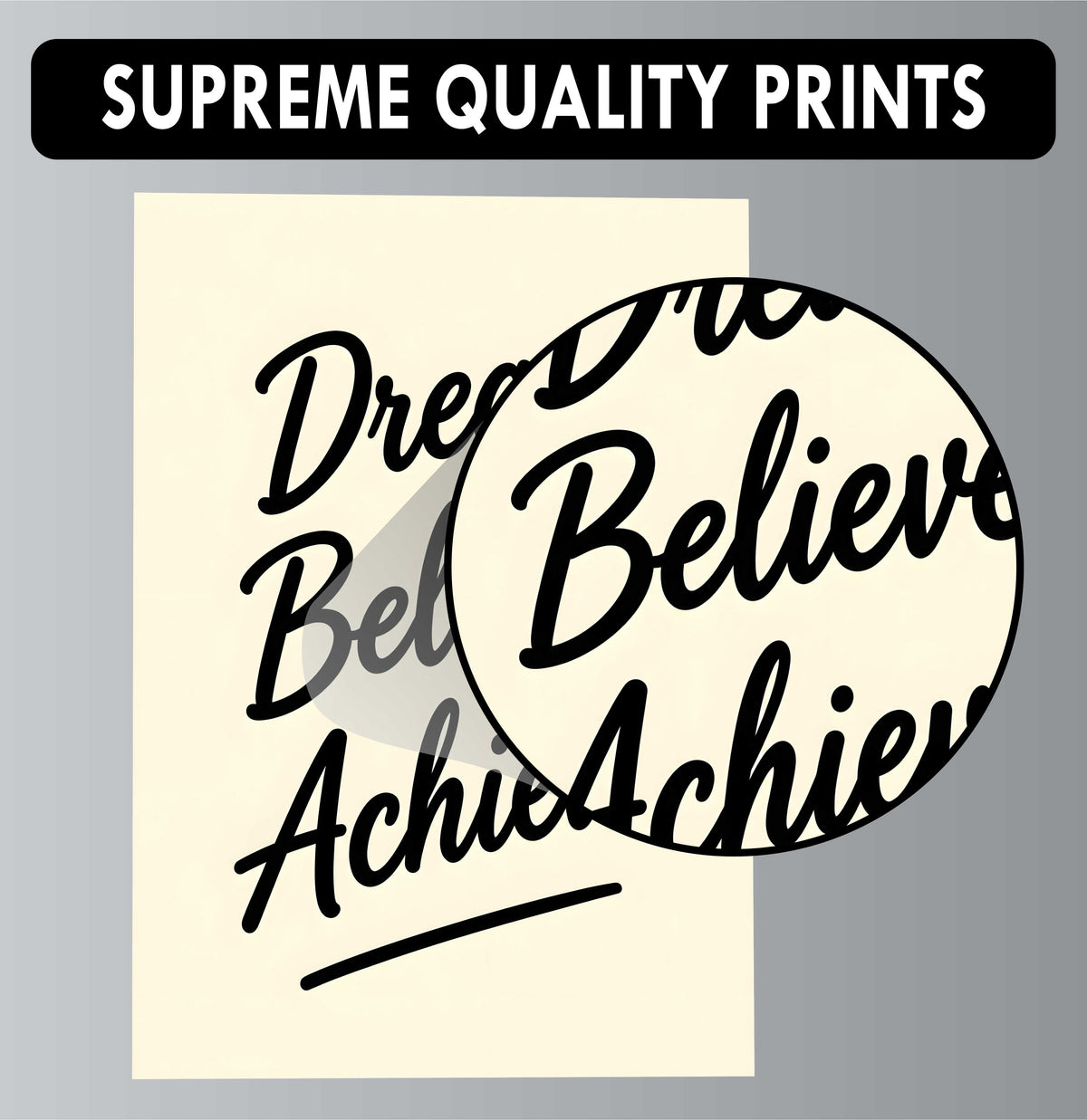 Wall Art Posters - Set of 4 - 12 x 8.5 Inch