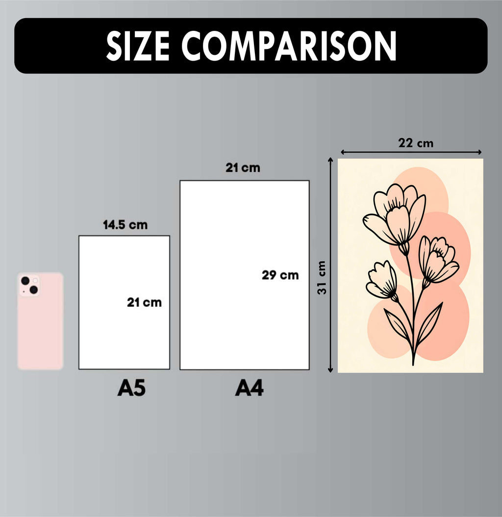Wall Art Posters - Set of 4 - 12 x 8.5 Inch
