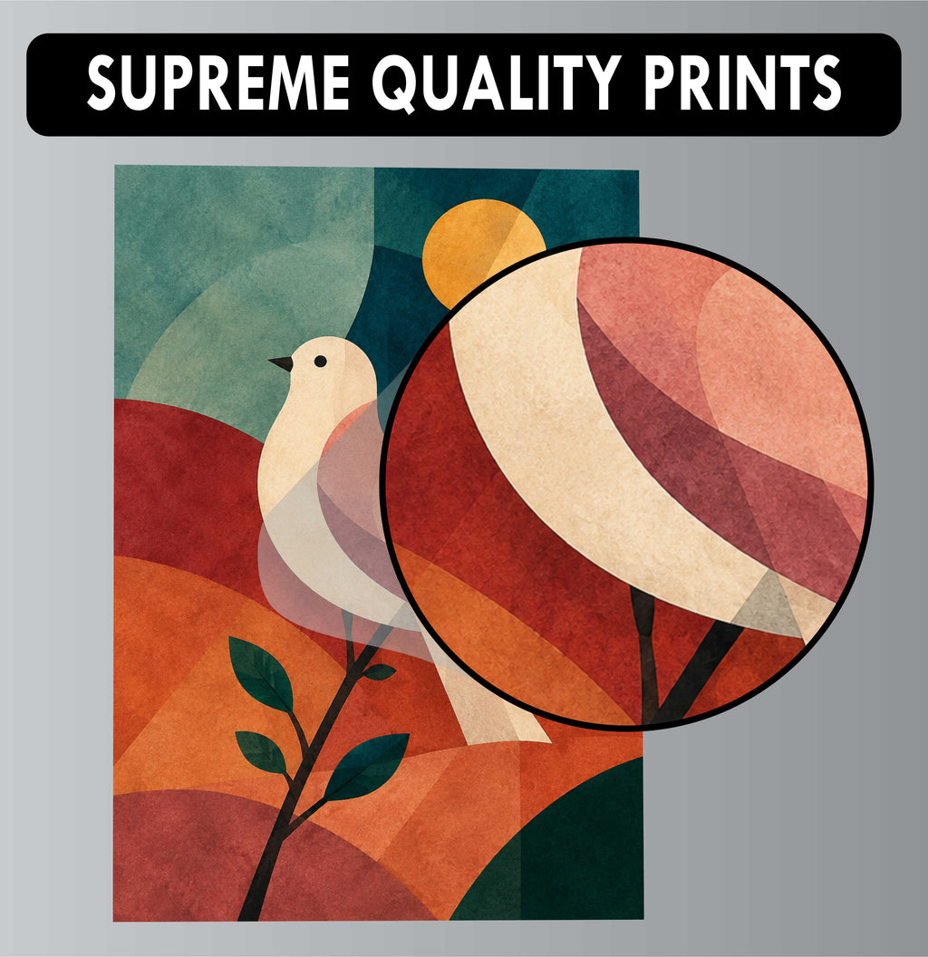 Abstract Posters - Set of 4 - 12 x 8.5 Inch