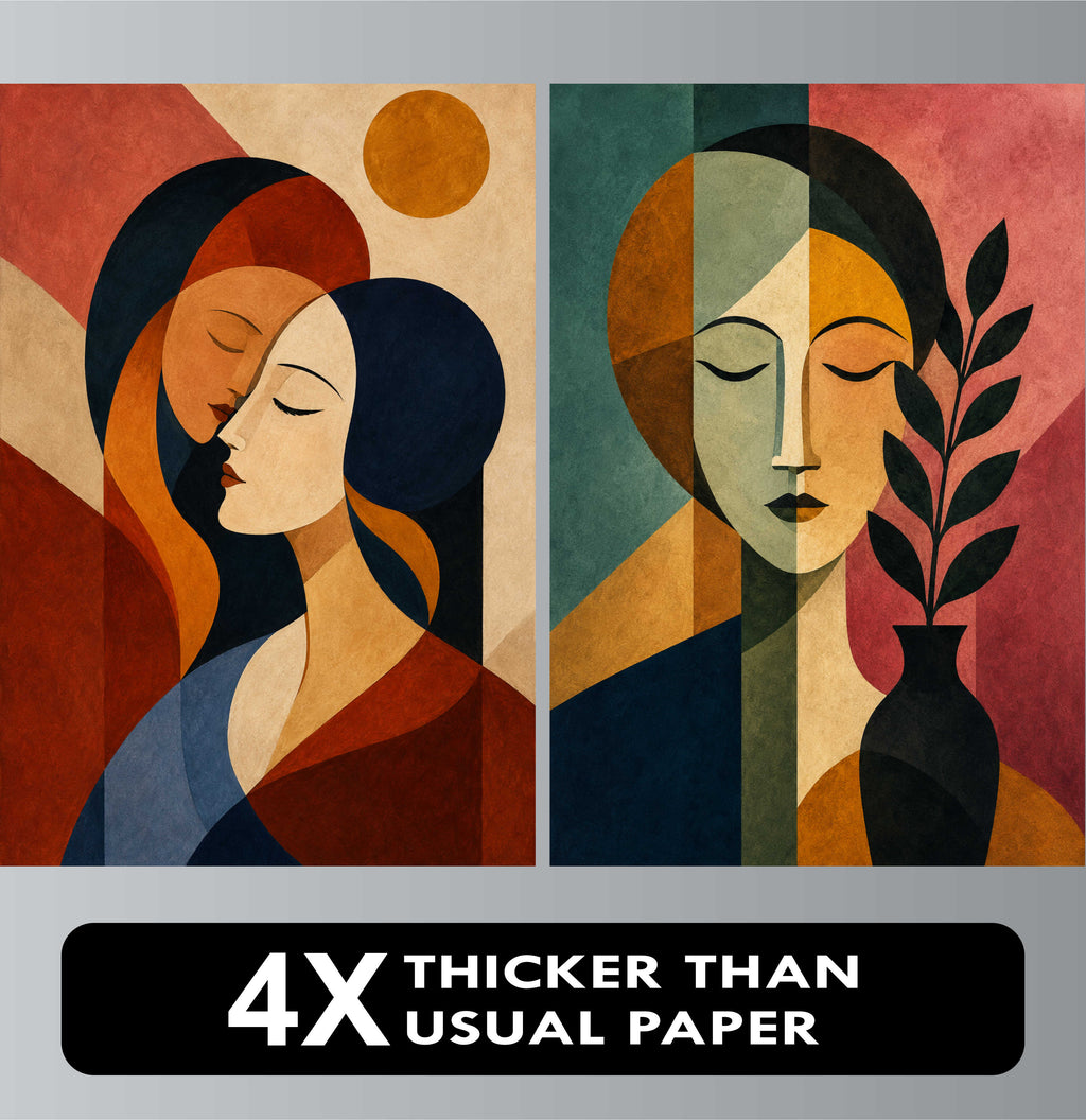 Abstract Posters - Set of 4 - 12 x 8.5 Inch