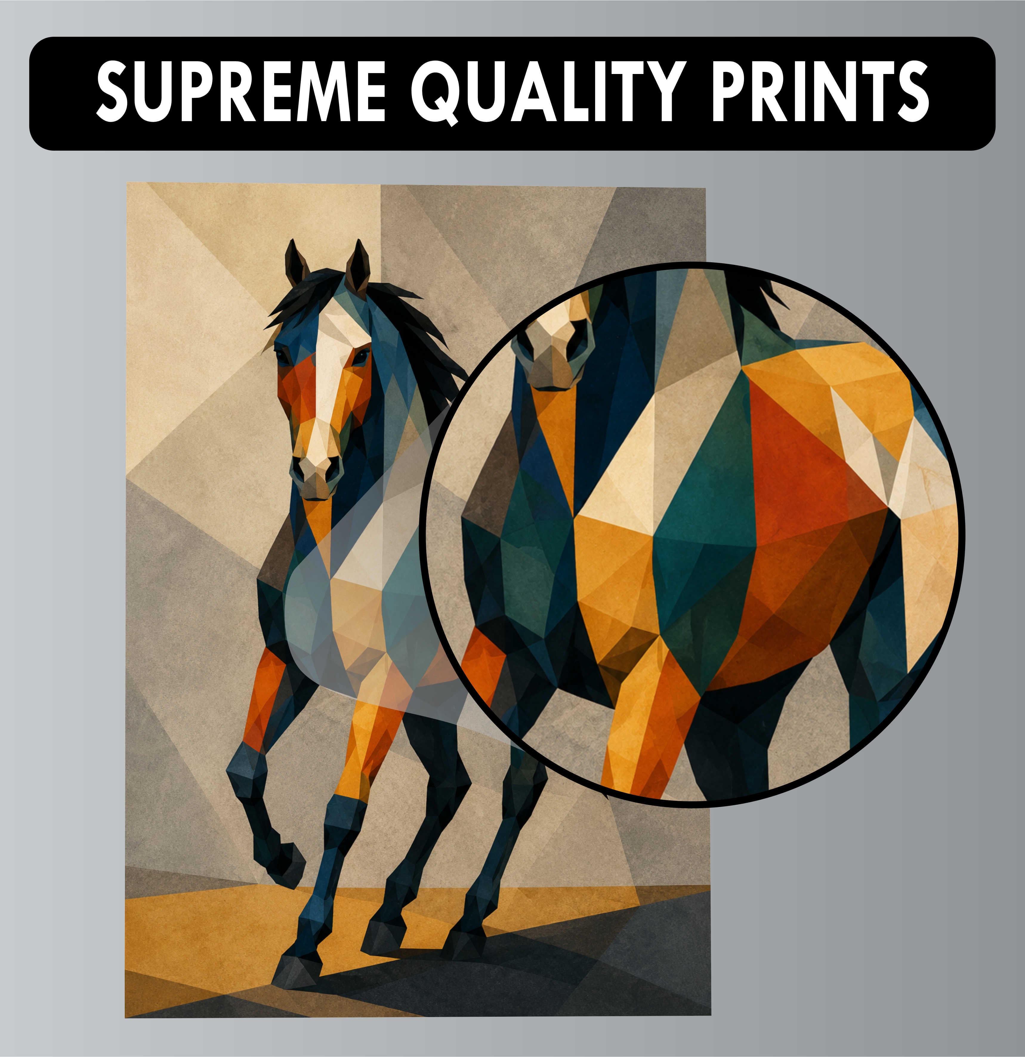 Abstract Posters - Set of 4 - 12 x 8.5 Inch