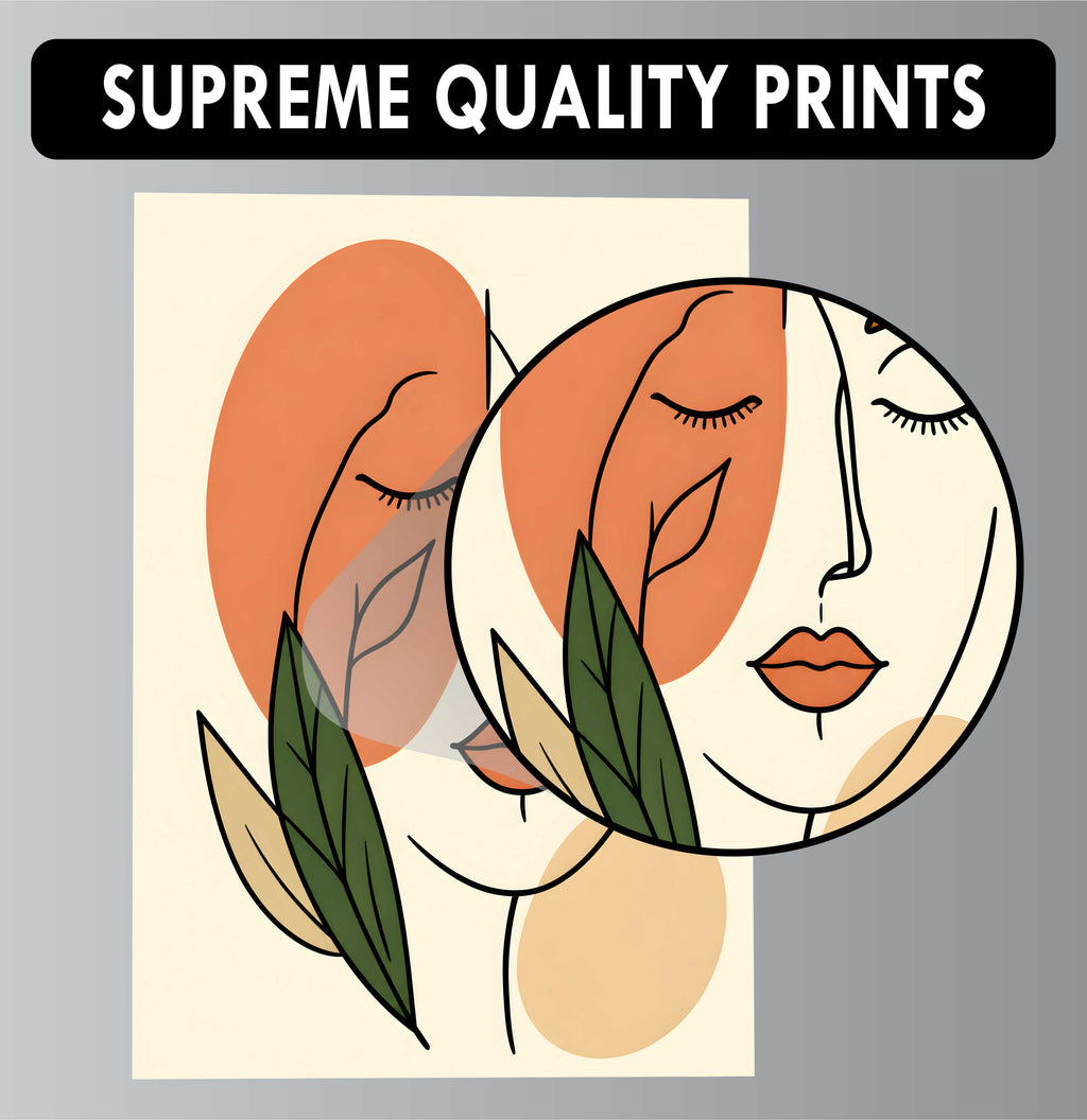Wall Art Posters - Set of 4 - 12 x 8.5 Inch