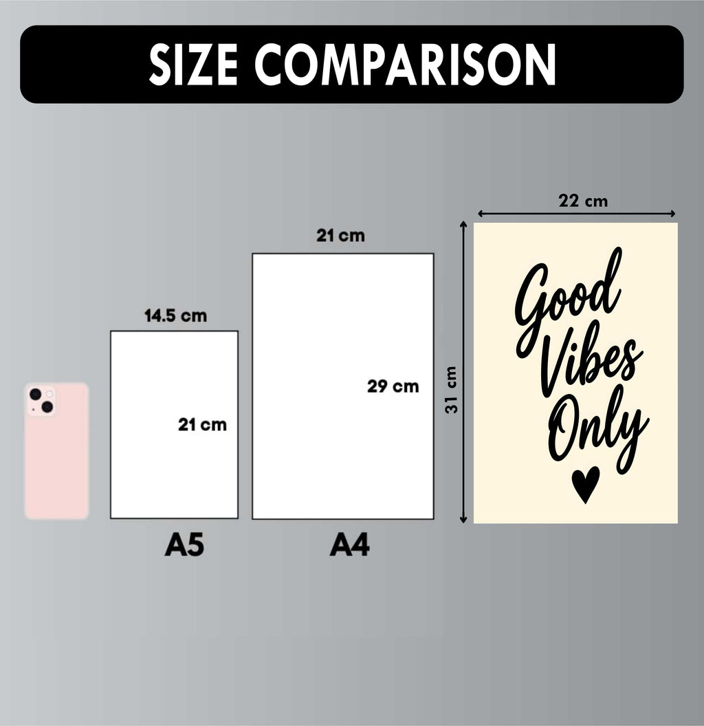 Wall Art Posters - Set of 4 - 12 x 8.5 Inch