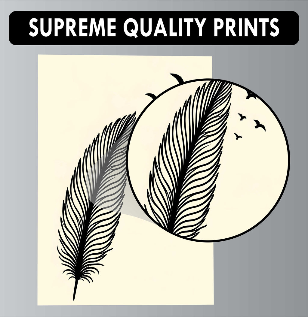 Wall Art Posters - Set of 4 - 12 x 8.5 Inch