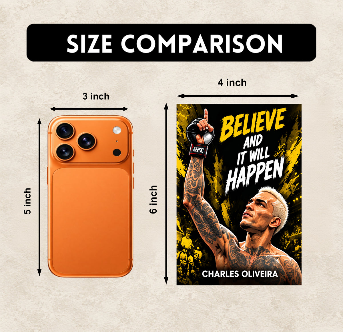UFC Gym Motivational Posters - Set of 18 - 6 x 4 Inch