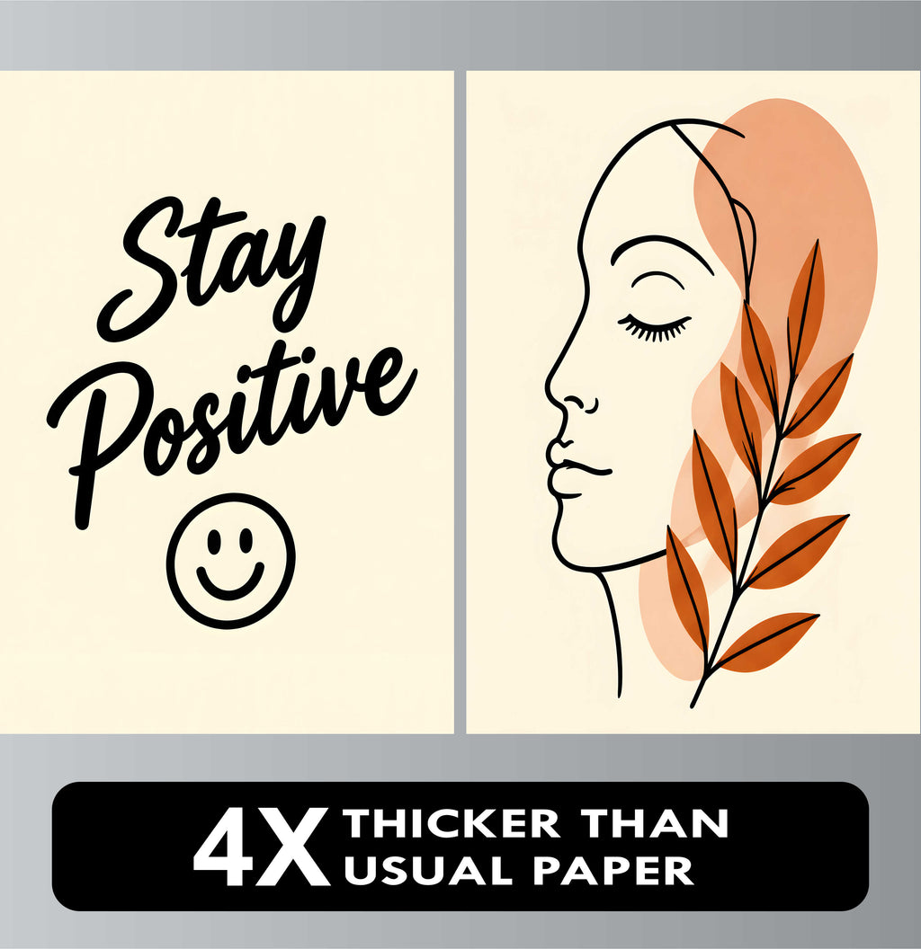 Wall Art Posters - Set of 4 - 12 x 8.5 Inch