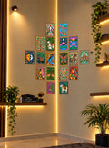 Madhubani Posters - Set of 18 - 6 x 4 Inch