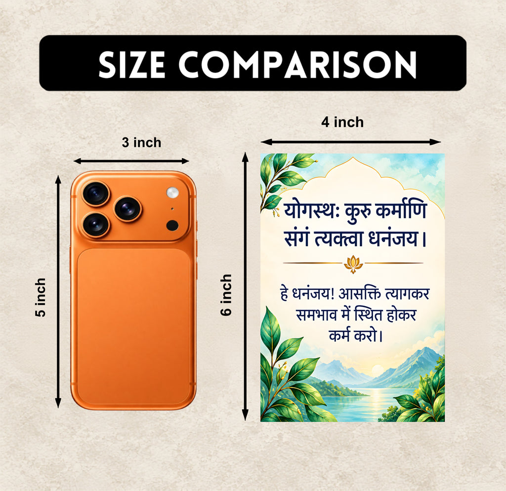 Shlok Posters - Set of 18 - 6 x 4 Inch