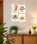 Wall Art Posters - Set of 4 - 12 x 8.5 Inch